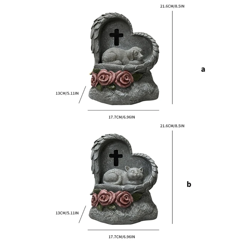 Pet Cemeteries Decoration Dog Memorials Keepsakes Elegant Dog Memorials Ornaments for Pet Lover Gift
