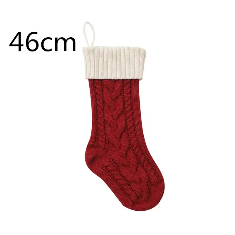 18"/46CM Large Capacity Christmas Gift Bag Decorative Socks Christmas Stocking Hanging Xmas Tree Ornaments Decorations gift bags,christmas gift bags,christmas stockings