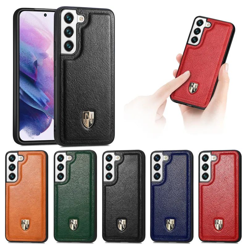

Genuine Leather Wireless Charging Phone Case for Samsung Galaxy S22 Ultra Plus Dustproof Cover Samsung Galaxy S22 Ultra S22 Plus