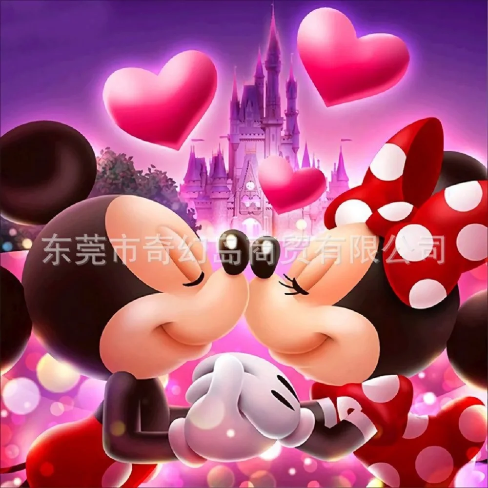 

5D Sticking Drills Embroider Cartoon Mickey Mouse Draw Diamond Painting DIY Living Room Decoration Draw Handiwork Enthusiast