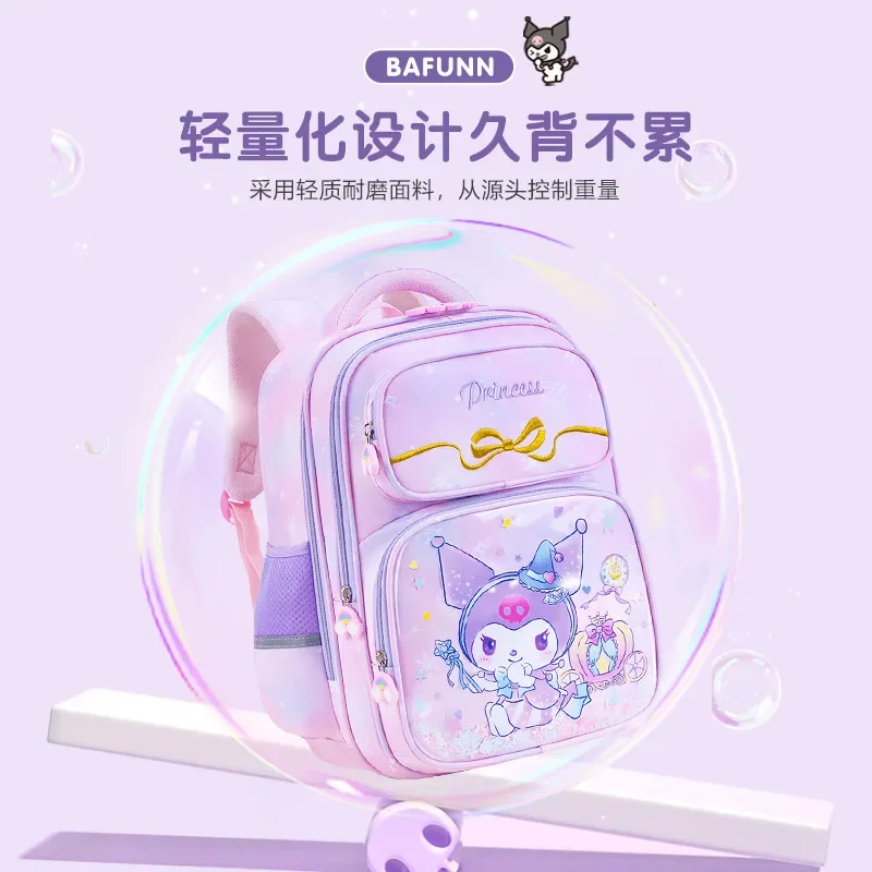 Sanrio Kuromi Cinnamoroll Kids School Backpack Kawaii Student Toddler Book Class Bags Girls Luggage Children Child Stationery