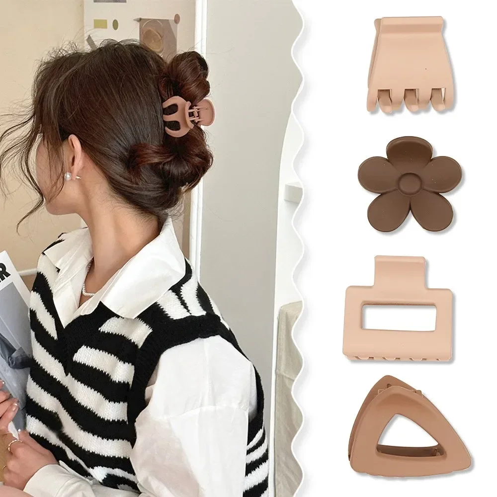 Set di 3 mollette per capelli geometriche opache per donna_voghion.com