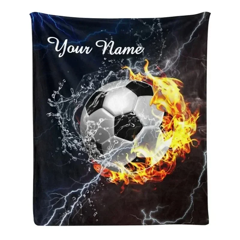 

Personalized Soccer Blanket for Comfort & Unique/50x60 inches
