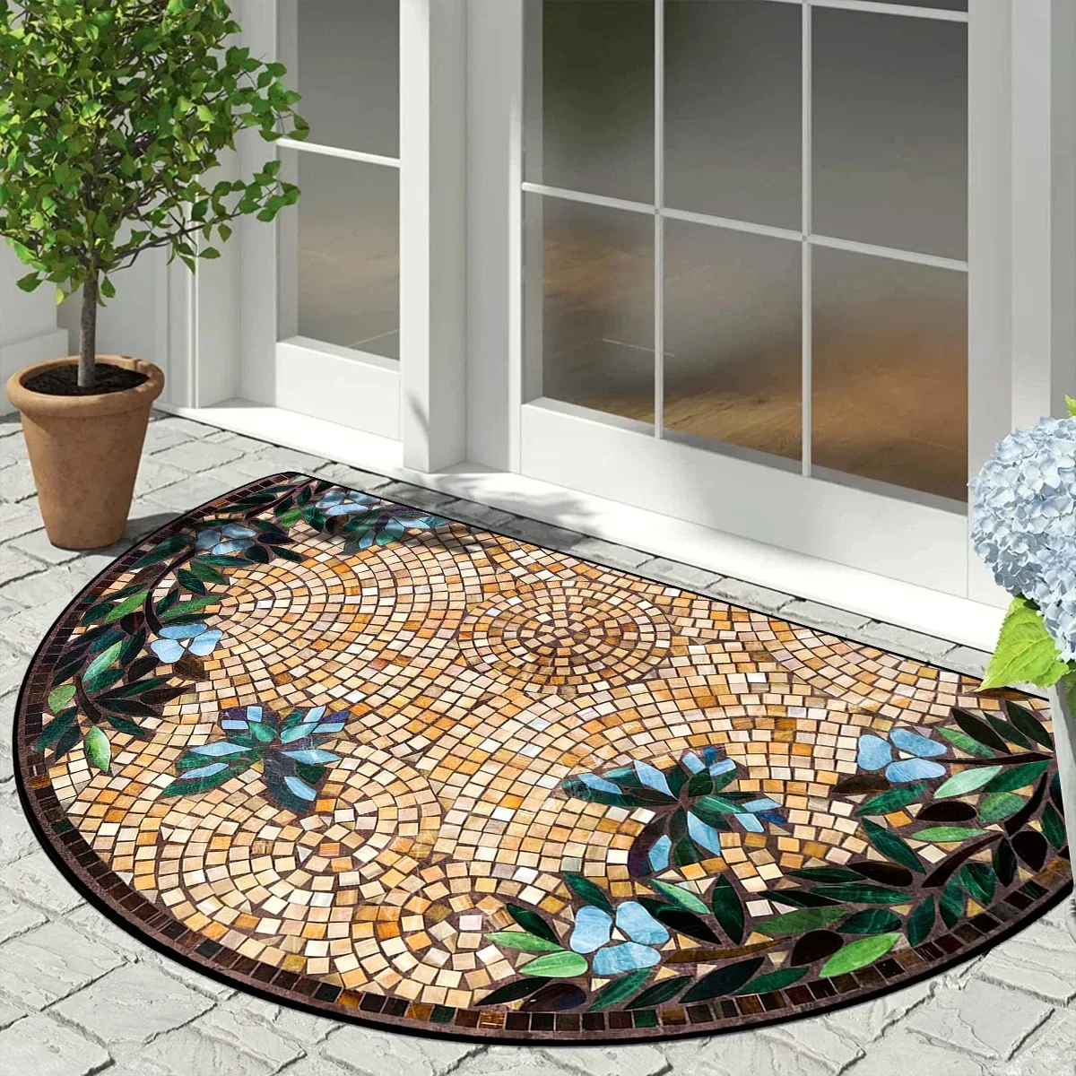 Vintage Mosaic Non-Slip Floor Mat 2
