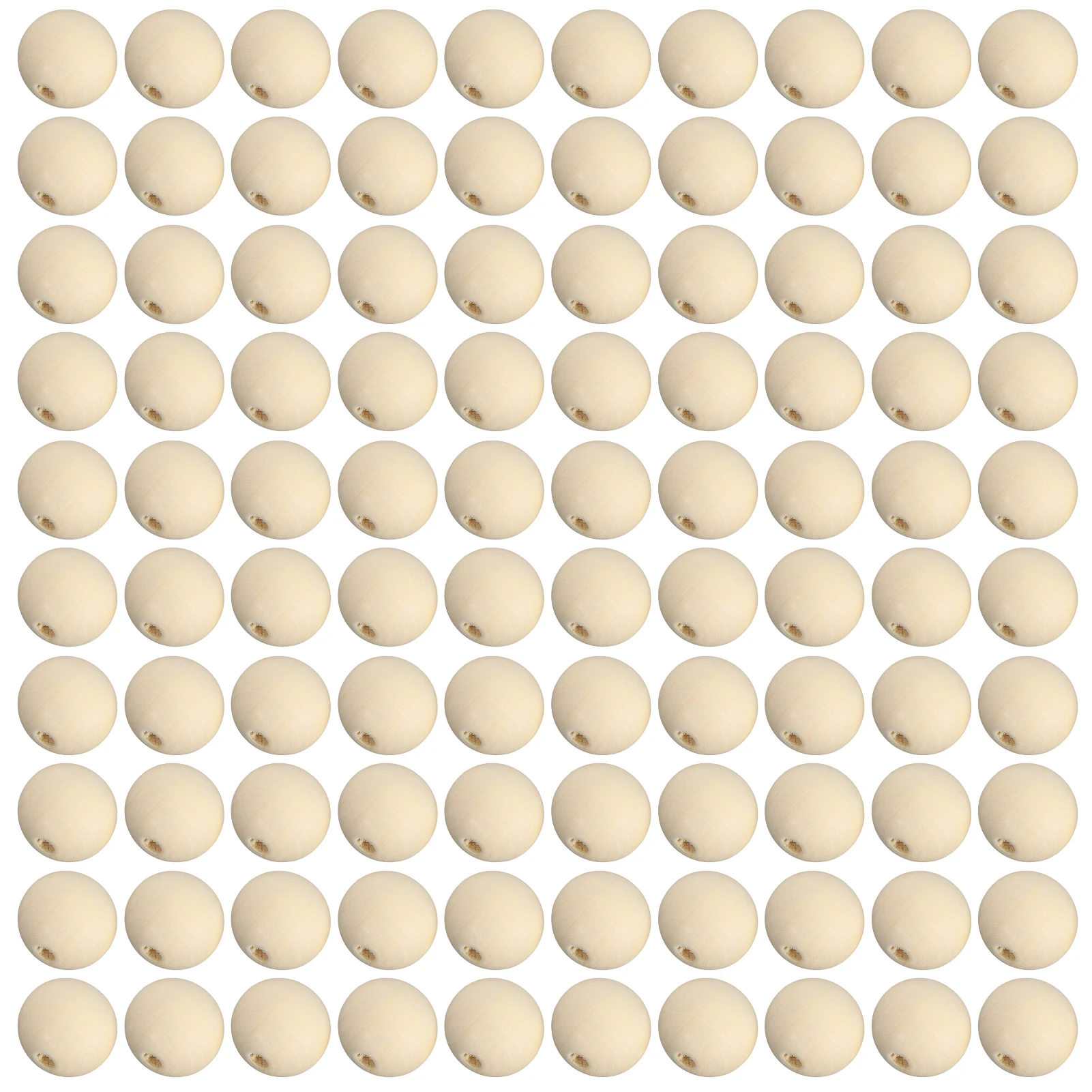 

100Pcs 25MM Round Wooden Beads Decoration For DIY Crafting Bracelet Jewelry Making