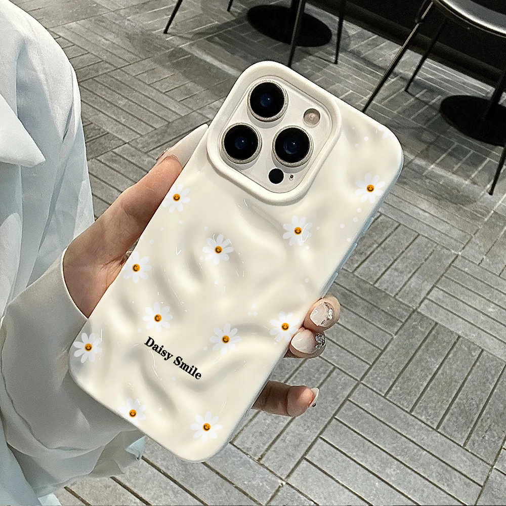 Luxury Daisy Pattern Colorful Soft Shockproof Fashion Phone Case