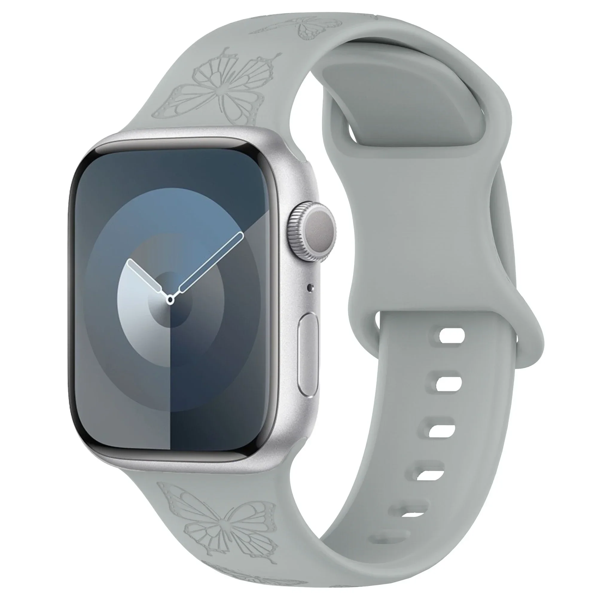 Engraved Silicone Strap with Pattern Design