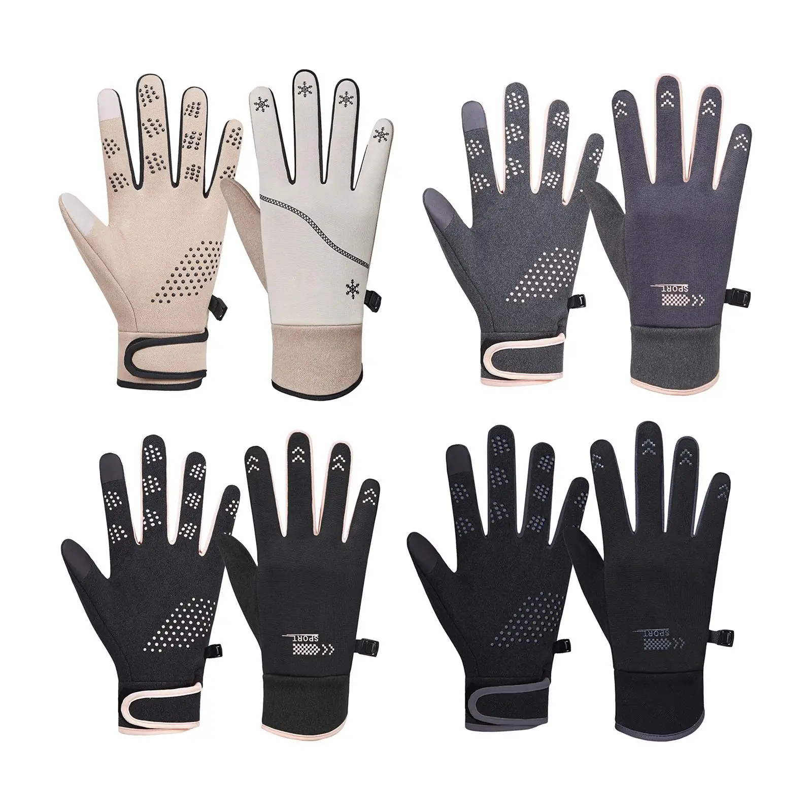 

Женские зимние перчатки, зимние лыжные перчатки, водонепроницаемые удобные сенсорные перчатки
