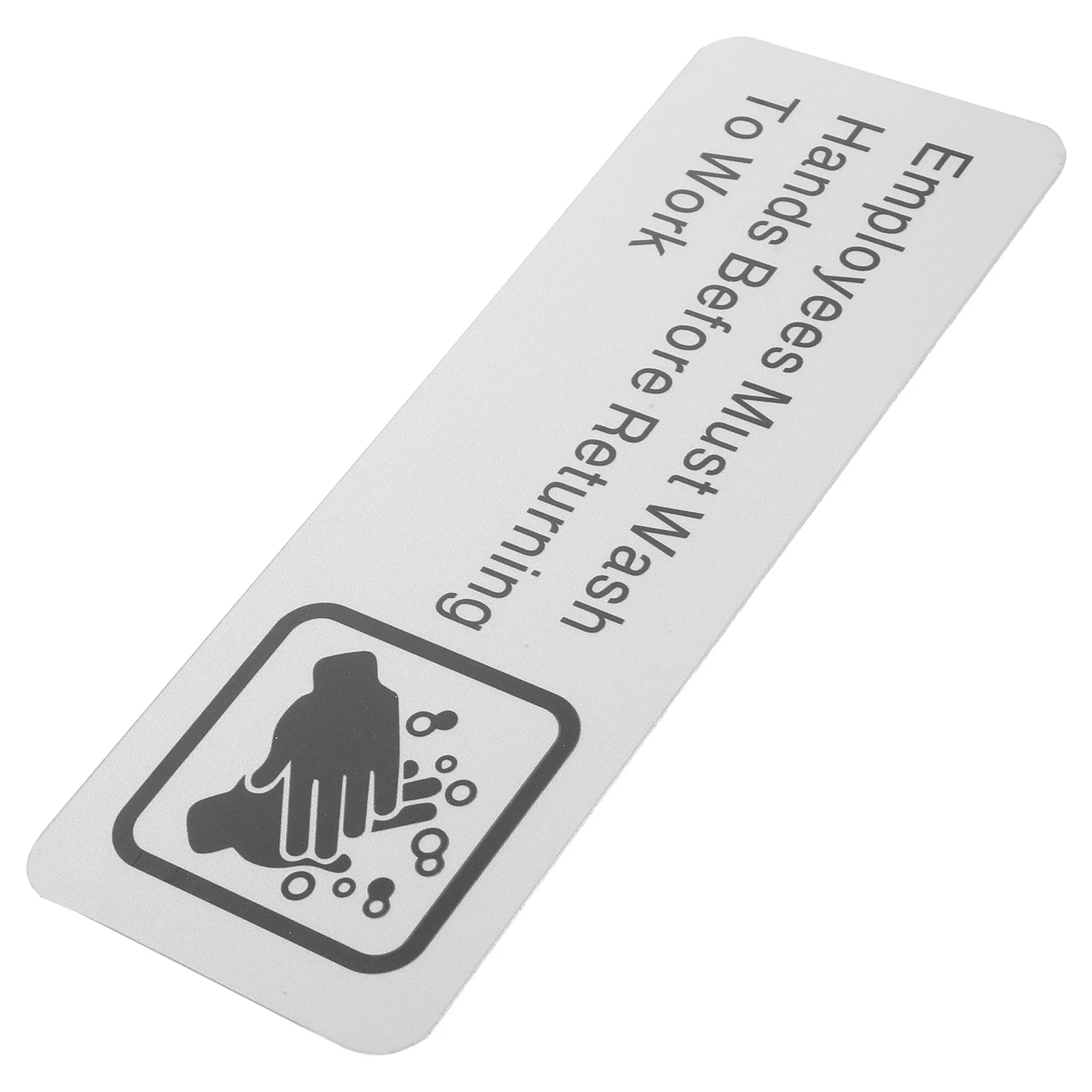 

Stickers Must Wash Hands Sign Informative Restaurant Employees Business Signage Aluminum Alloy Office Staff