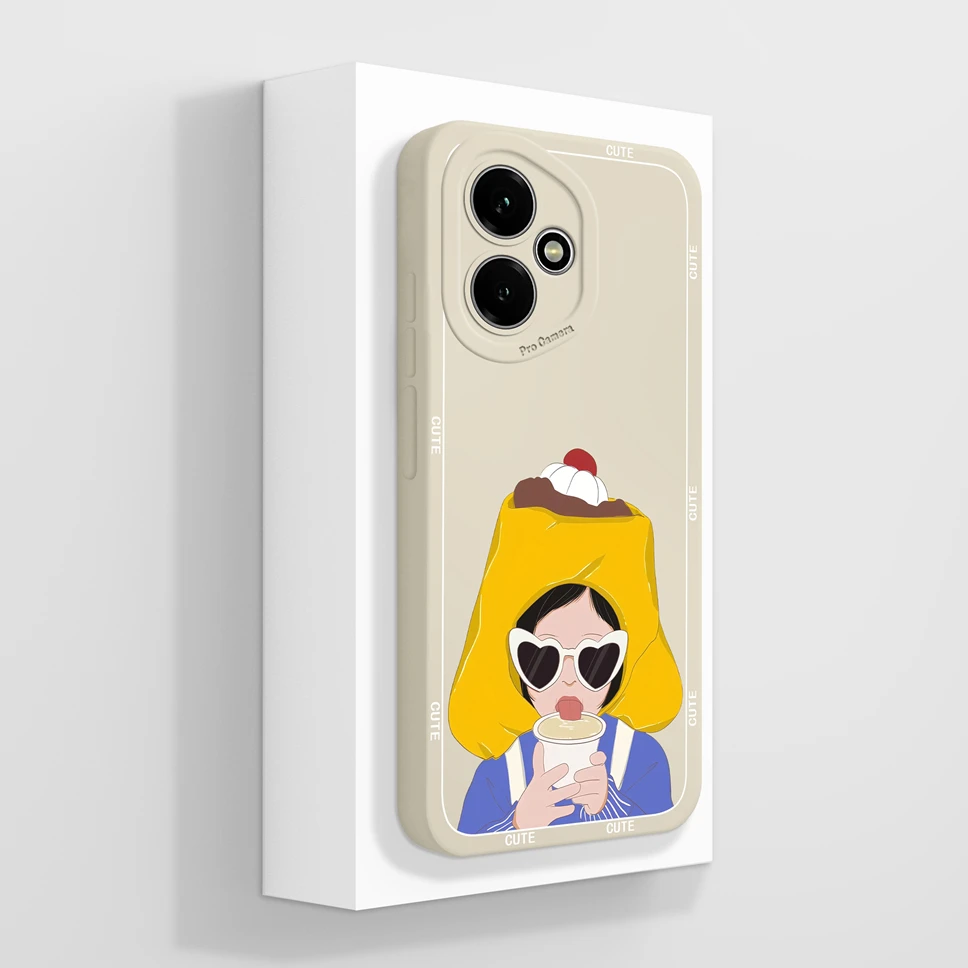 Cute Cat Pattern Soft Phone Case - High-Quality Shockproof Back Cover