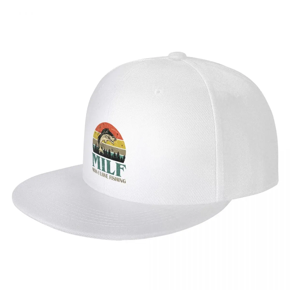

MILF Man I Love Fishing Retro Vintage Sunset Funny Fishing Gift Hip Hop Hat new in warm winter Hat girl Men's