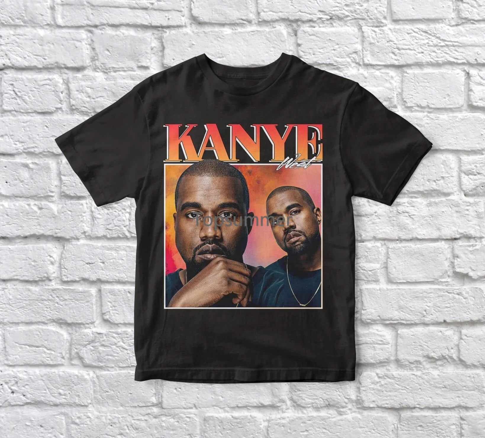 

Kanye West 90S Vintage Unisex Black Tshirt Men T Shirt