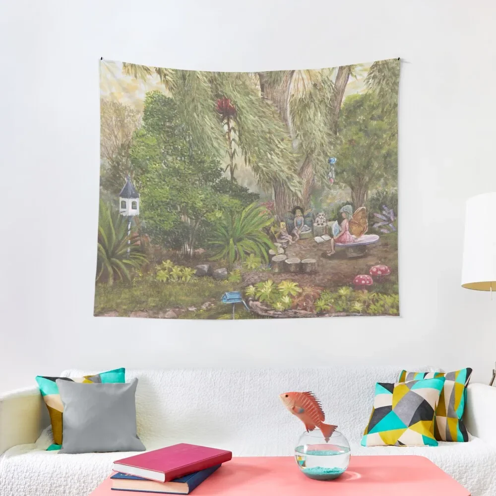

Fairy Garden Letters Tapestry Wall Carpet Room Decor Korean Style Tapestry