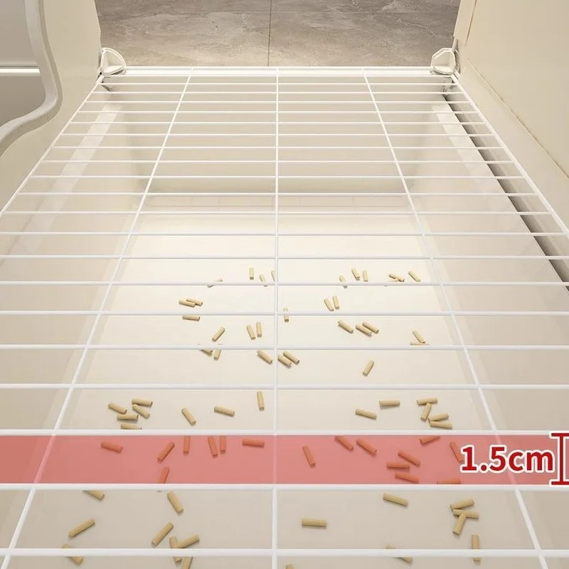 ? 고급 대형 고양이 화장실, 높은 테두리, 튐 방지, 워크인형, 실용적인 먼지 없는 덮개형 애완동물 변기, 간편 세척