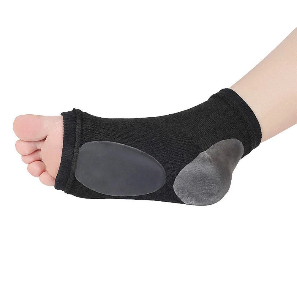 Two-in-one Arch Gel Socks Cotton Sweat-absorbent Correction Anti-cracking Moisturizing Reduce Vibration for Men Women Foot Care
