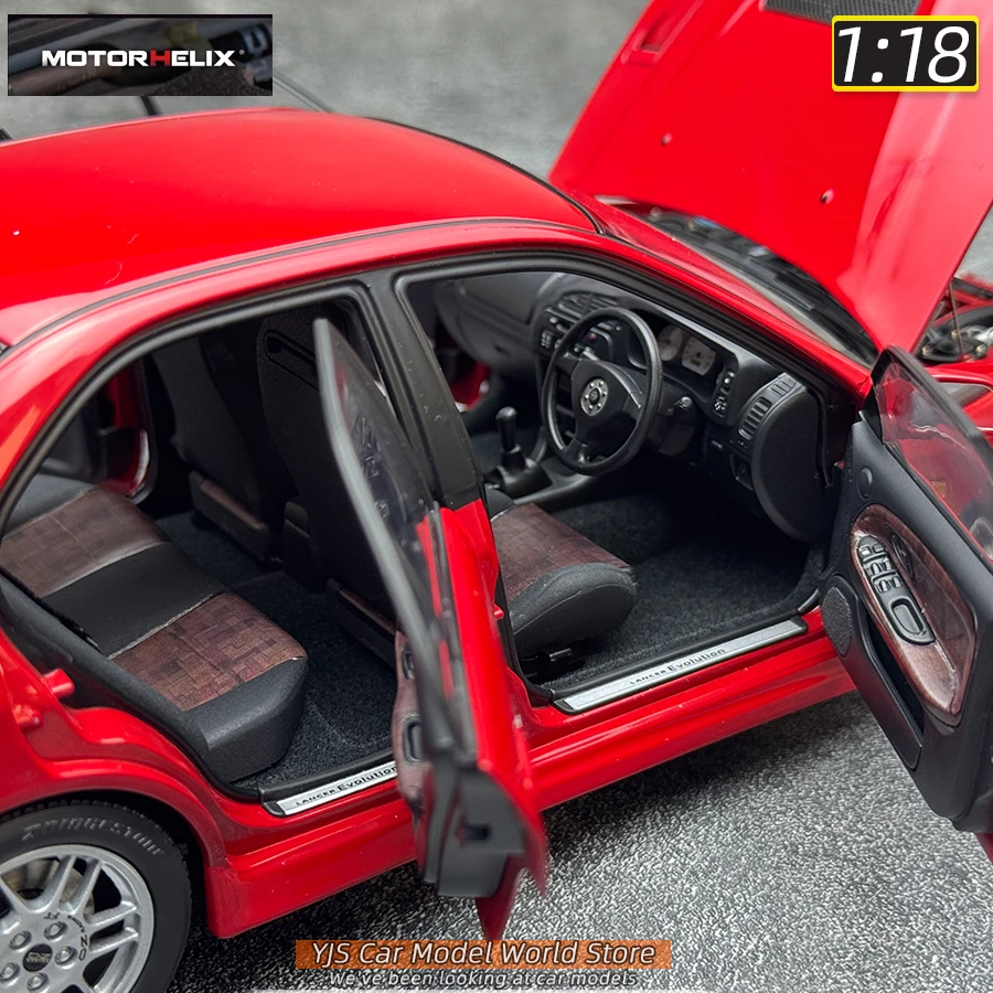 MOTORHELIX MH Diecast model 1:18 Mitsubishi Lancer Evolution IV 4 alloy car model sports car static decoration collection 