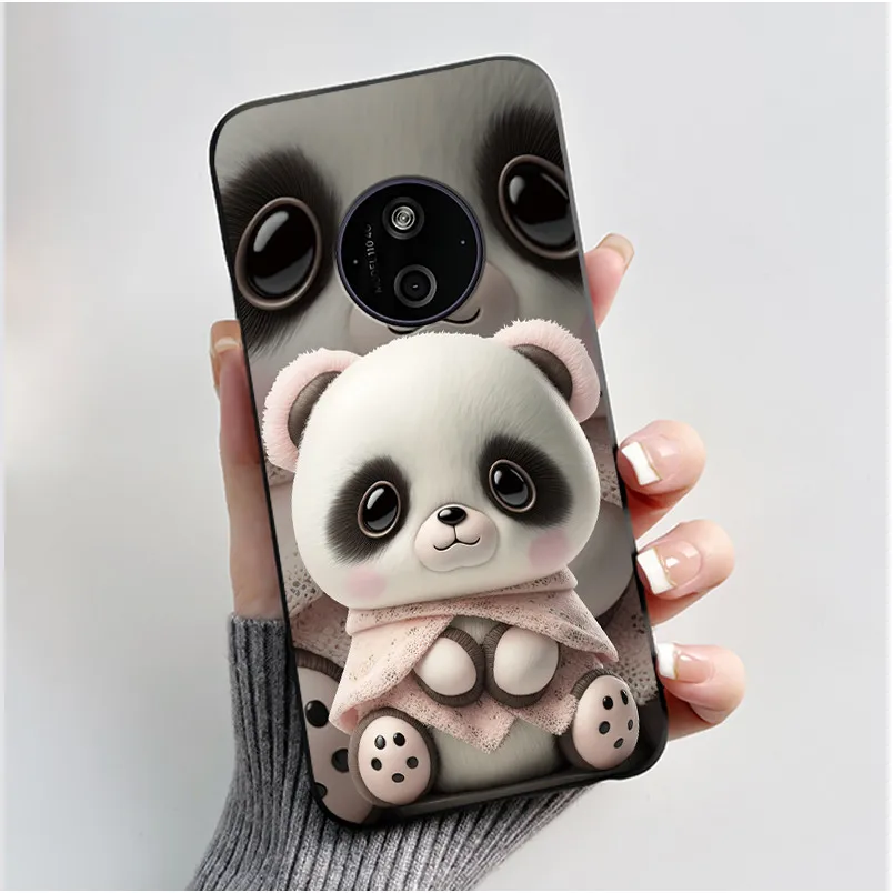 Aesthetic Shockproof Black Silicone Case with Sunset Pattern