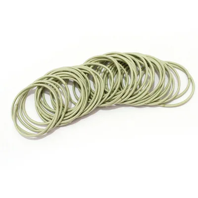 30/50/100pcs Hair Tie Girls with Black Hair Tie High Elastic Rubber Band for Women Men Thin Hair Tie Hair Accessories Hair Ties Light green