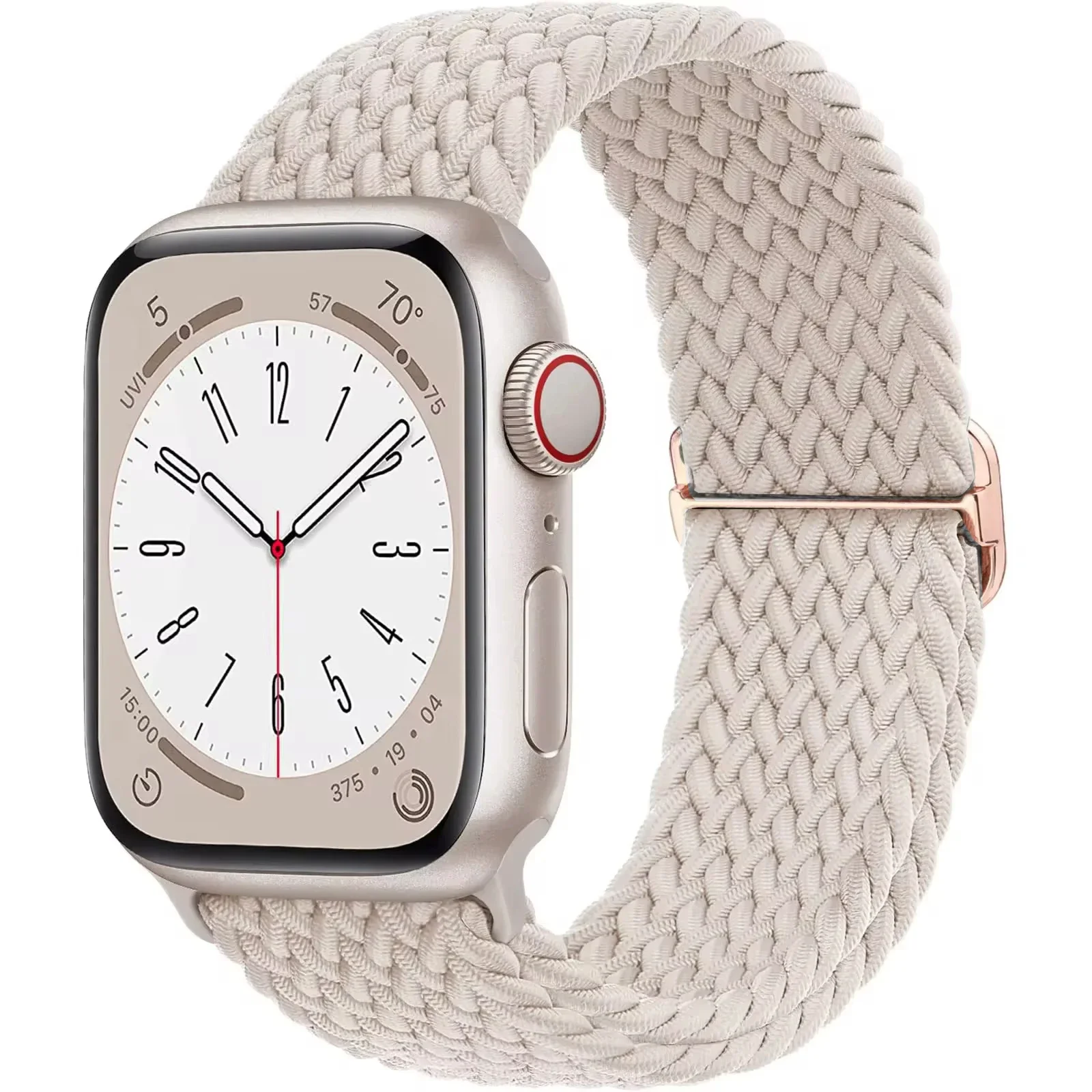 Braided Solo Loop Elastic Apple Watch Band Bracelet Strap