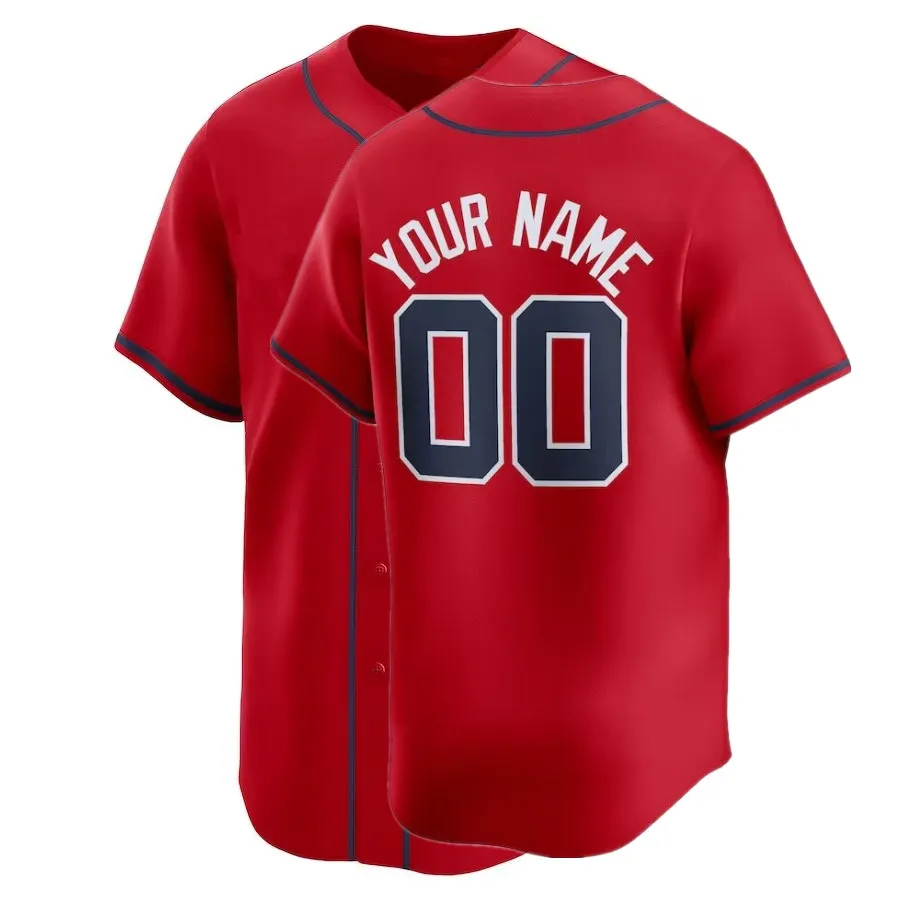 thumbnail image 1 of Camisetas de béisbol de la famosa marca Atlanta con bordados para hombres, mujeres y jóvenes, personalizadas #1 ALBIES #3MURPHY #13 ACUNAJR #27 RILEY OLAON, 1 of 4