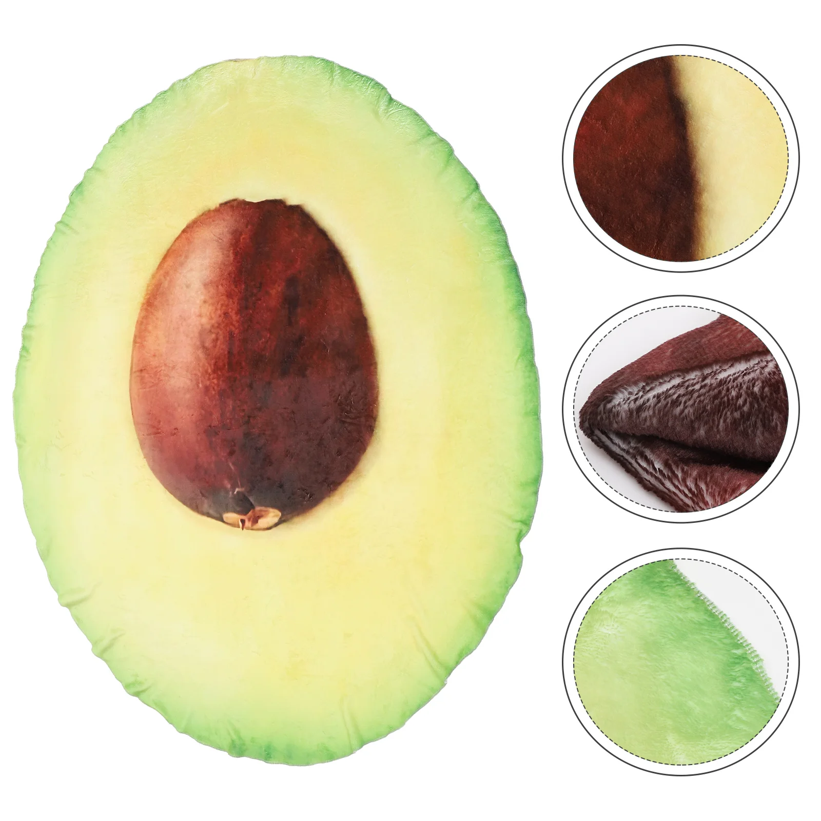 

Avocado Blanket for Office Food Blankets Adults Bed Flannel Camping Home Winter Fun Avocadoes
