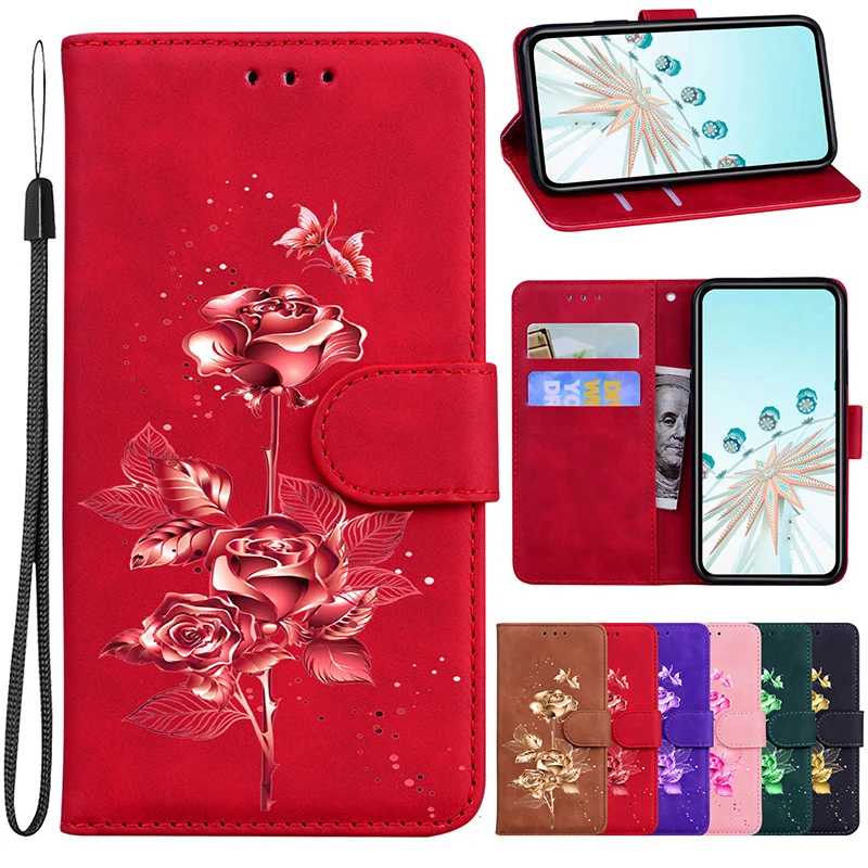 Leather Wallet Phone Case with Card Slots and Protective Cover