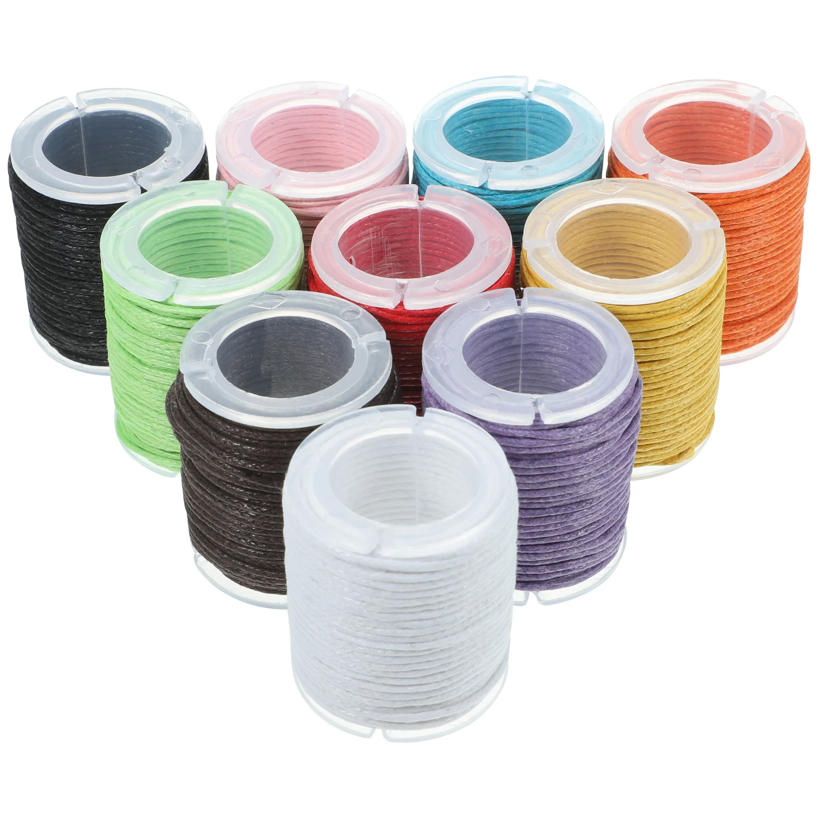 

10 Rolls Bracelet String 1Mm Waxed Cotton Cord DIY Wax Thread 10M Length Jewelry Craft Making 10 Colors