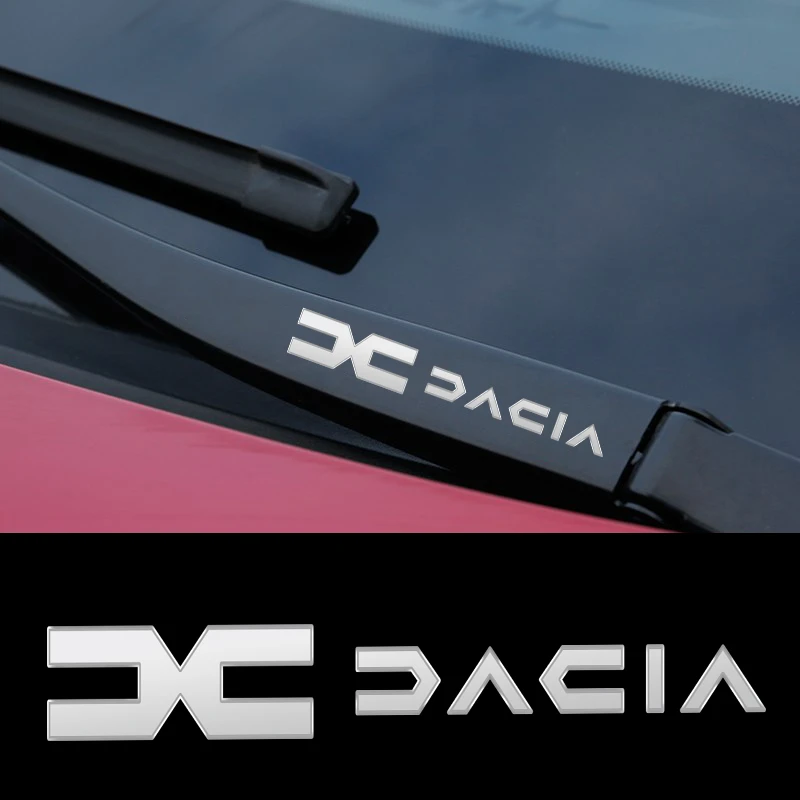 custom car decals Metal Car Window Wiper Stickers Emblem For New Dacia Duster Spring Logan Sandero Accesspories custom car stickers