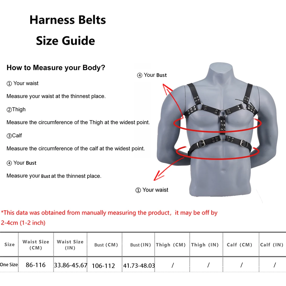 Leather Chest Harness Fetish Gay Leather Chest Harness Men Harness Adjustable Sexual Body Bondage Cage Belts Rave Gay Clothing for Adult Sex leather chest harness