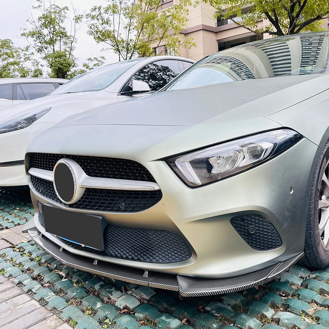 스플리터 디퓨저 가드 메르세데스 벤츠 A 클래스 W177 V177 Pre-LCI 자동차 범퍼 립 A180 A200 A220 A250 2018 2019 2020 2021 2022