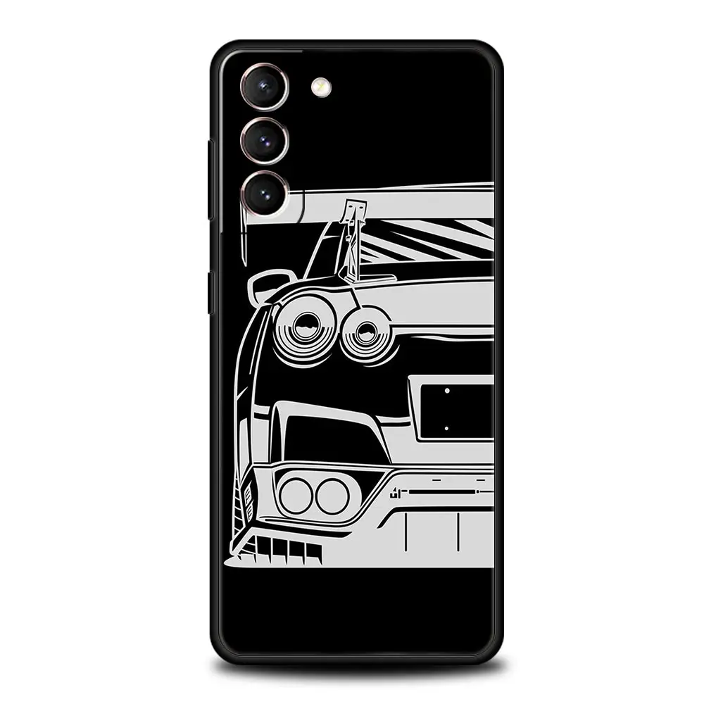Japan JDM Sports Car Silicone Phone Case - Sleek Protective Cover