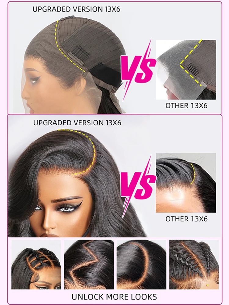 Highlight Ombre 13&times;6 HD Lace Front Wigs Body Wave Preplucke Colored Brazilian Wig 13&times;4 Transparent Lace Frontal Wigs For Women lace front wig front lace wig