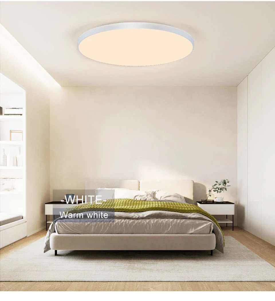 Moderne Deckenleuchten 50W 80W Staub- und Feuchtigkeitsbeständige Intelligente LED-Deckenlampen Fernbedienung APP Wohnzimmer Schlafzimmer Badezimmer – Detail 11