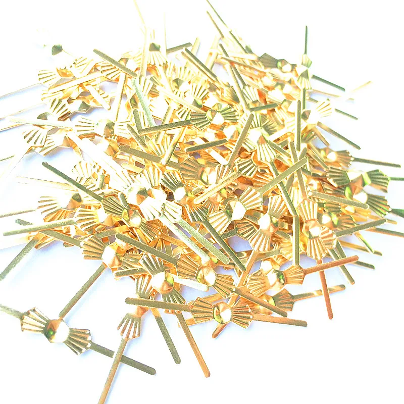 100pcs Gold Bowtie Pins Connectors Crystal Prisms Of Chandelier Lamp Parts Metal Hooks Accessories for Glass Pendants chandelier crystal drops