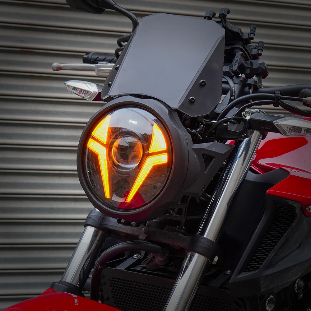 7 Inch LED Motorcycle Headlight Round With Housing Bucket Hi Low Beam 7 Inch LED Motorcycle Headlight Round With Housing Bucket Hi Low Beam