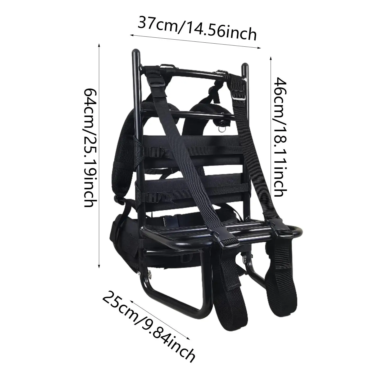 Heavy Duty Backpack Frame with Adjustable Shoulder Straps Holder Rucksack for Trekking Climbing Outdoor Mountaineering Hiking Heavy Duty Backpack Frame with Adjustable Shoulder Straps Holder Rucksack for Trekking Climbing Outdoor Mountaineering Hiking