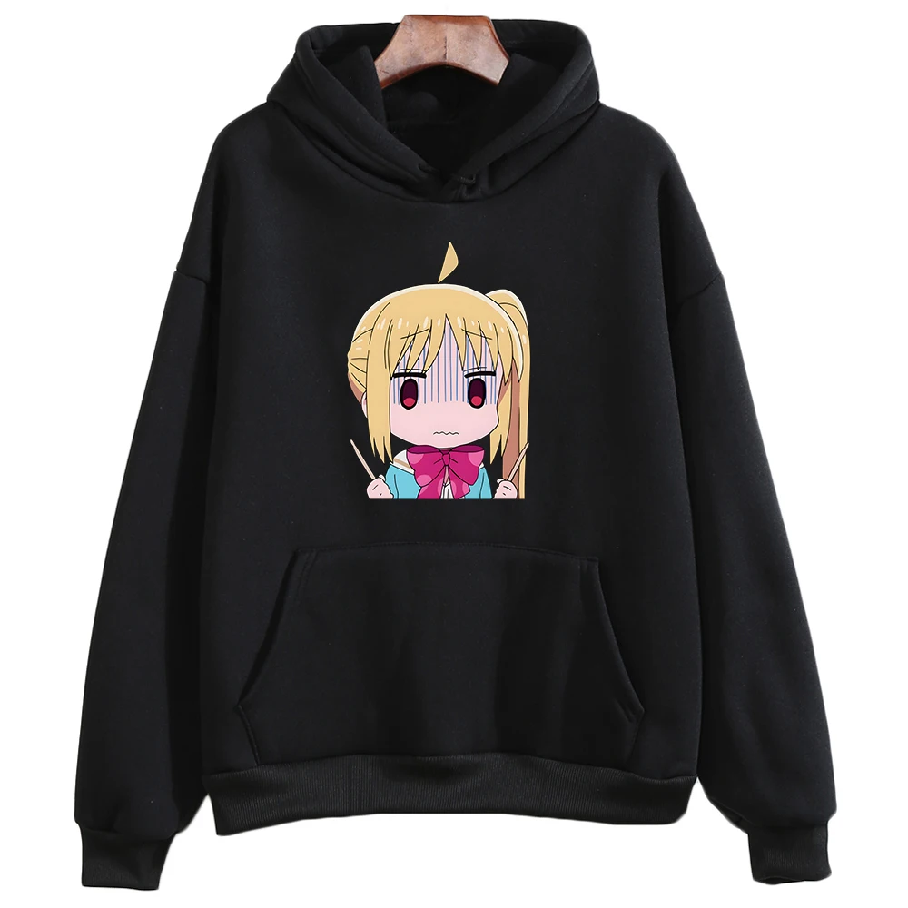 

Nijika Ijichi Kawaii Printing Hoodies Anime BOCCHI THE ROCK! Sweatshirts with Hooded Winter Fleece Soft Fashion Pullovers Girls