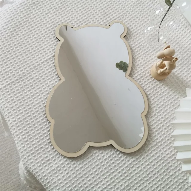 Charming and versatile Nordic Rabbit Bear Shaped Mirror for home decor and baby room decoration