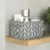 1PC fabric with portable printed storage basket 1