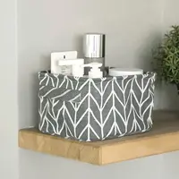 1PC fabric with portable printed storage basket 1