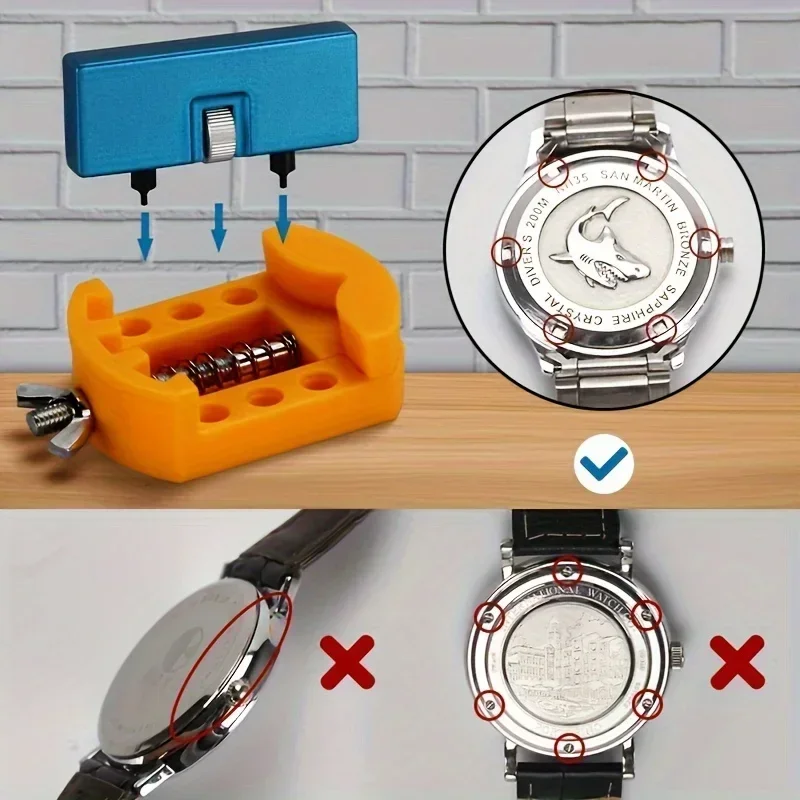 Wrist Watch Watch Back Cover Removal Tool 26pcs Watch Battery