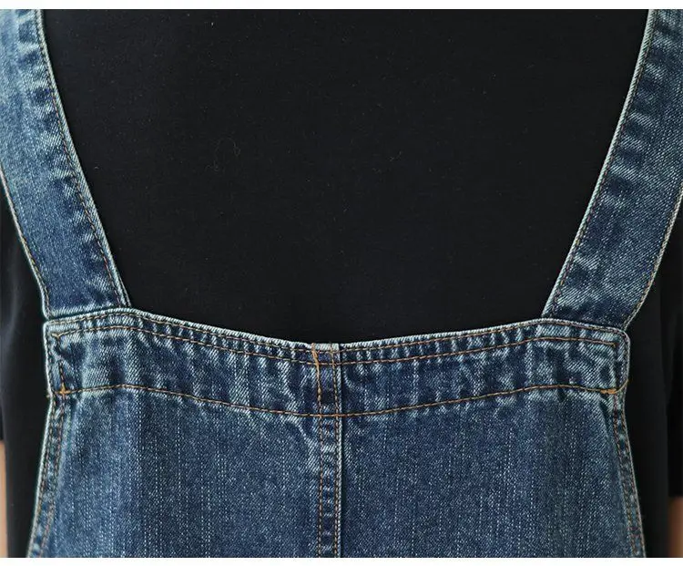 Oversized Women's Denim Skirt Spring Autumn Casual Suspenders Dress Cowboy Sleeveless Dress Female Long Adjustable Slip Dresses