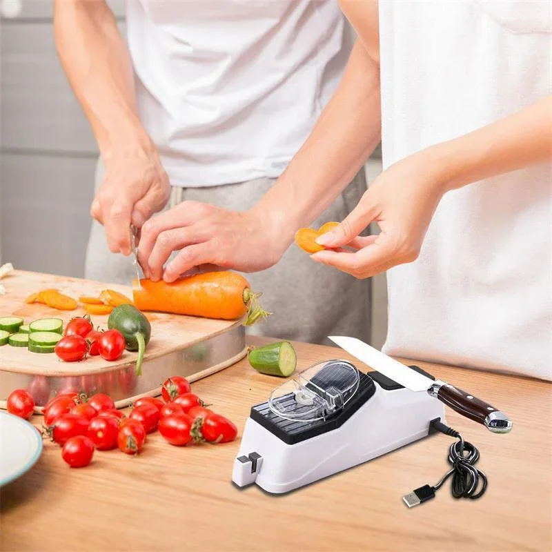Electric Sharpener Kitchen Knife Sharpening Kitchen Sharpening Stone Grinder Home Sharpener Portable Sharpener for Kitchen Knife