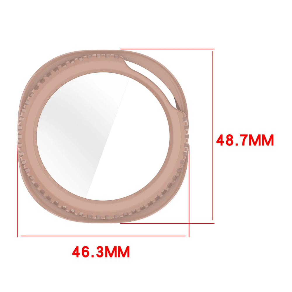 Enhanced Shockproof Screen Casing with Tempered Glass Film for Smartwatch Protection