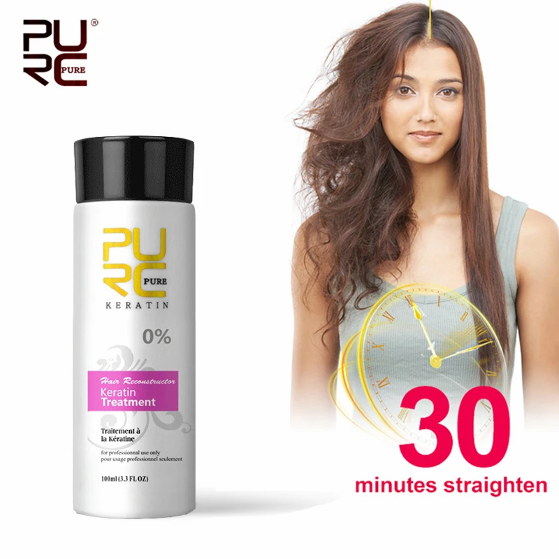 

0% FORMALDEHYDE Keratin Treatment 100ML NO SMELL NO SMOKE NO IRRITATION Make Hair Straightening and Straighten Damaged Repair