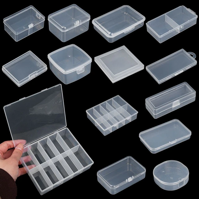 Plastic Storage Box Small Transparent Clear Square - 8 Transparent Small  Clear - Aliexpress