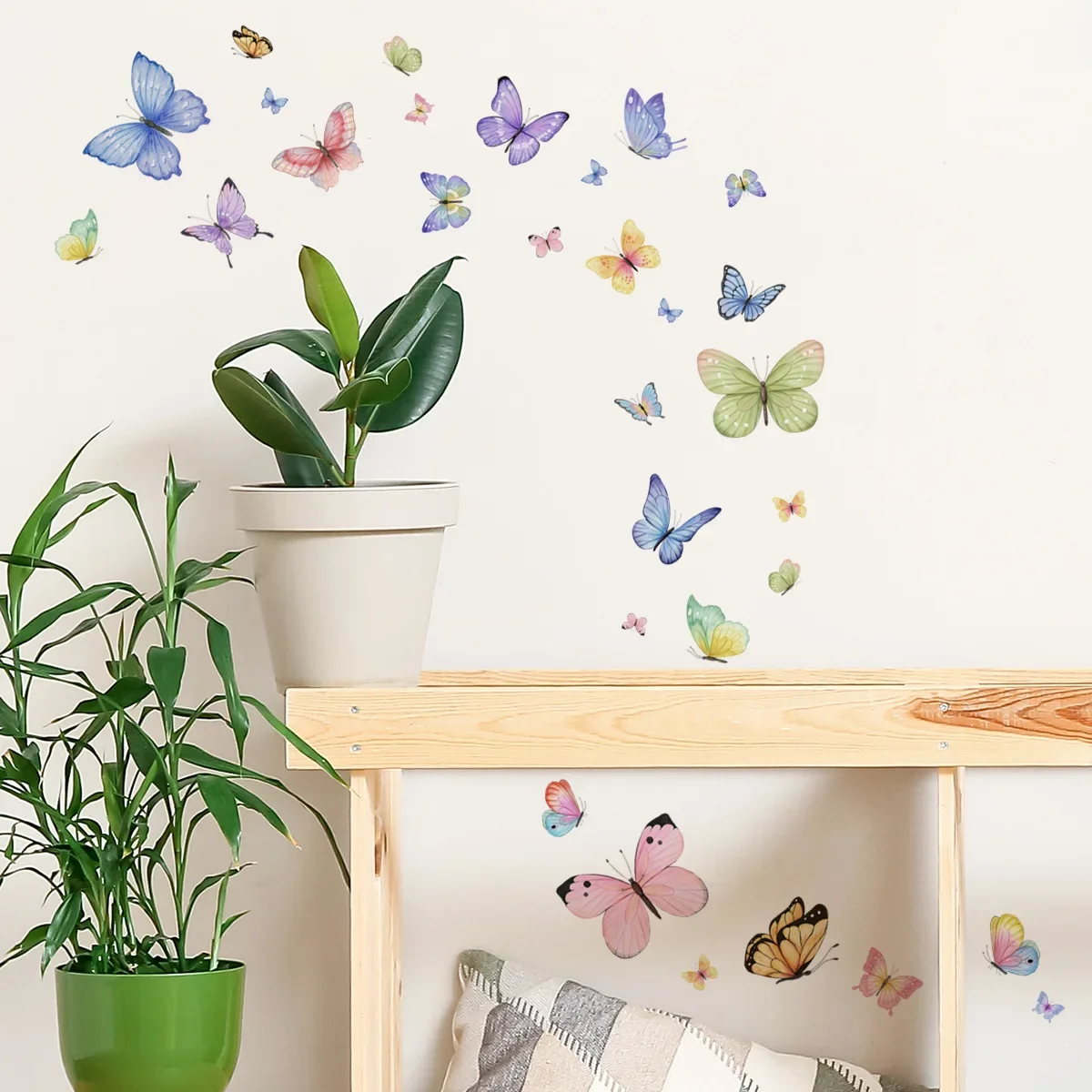 Sunflower & Butterfly Wall Sticker – Removable Waterproof Wall Art For Bedroom, Nursery, Bathroom - View #7