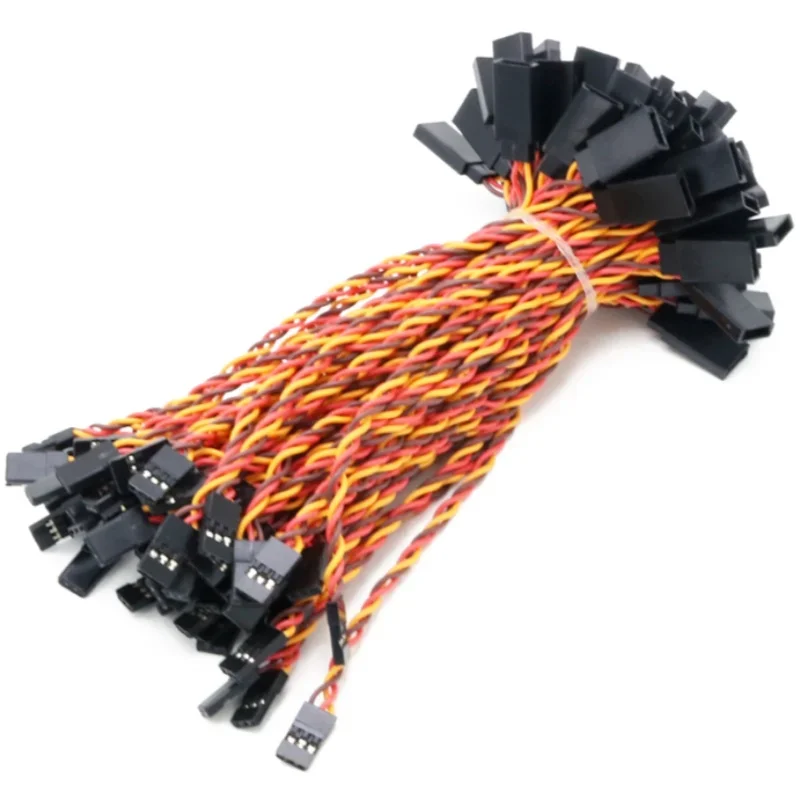 10Pcs 10/15/20/30/50/100cm Anti-interference Servo Extension Cable 30/60 Core For RC Servo Futaba JR Helicopter Drone Car Parts 3