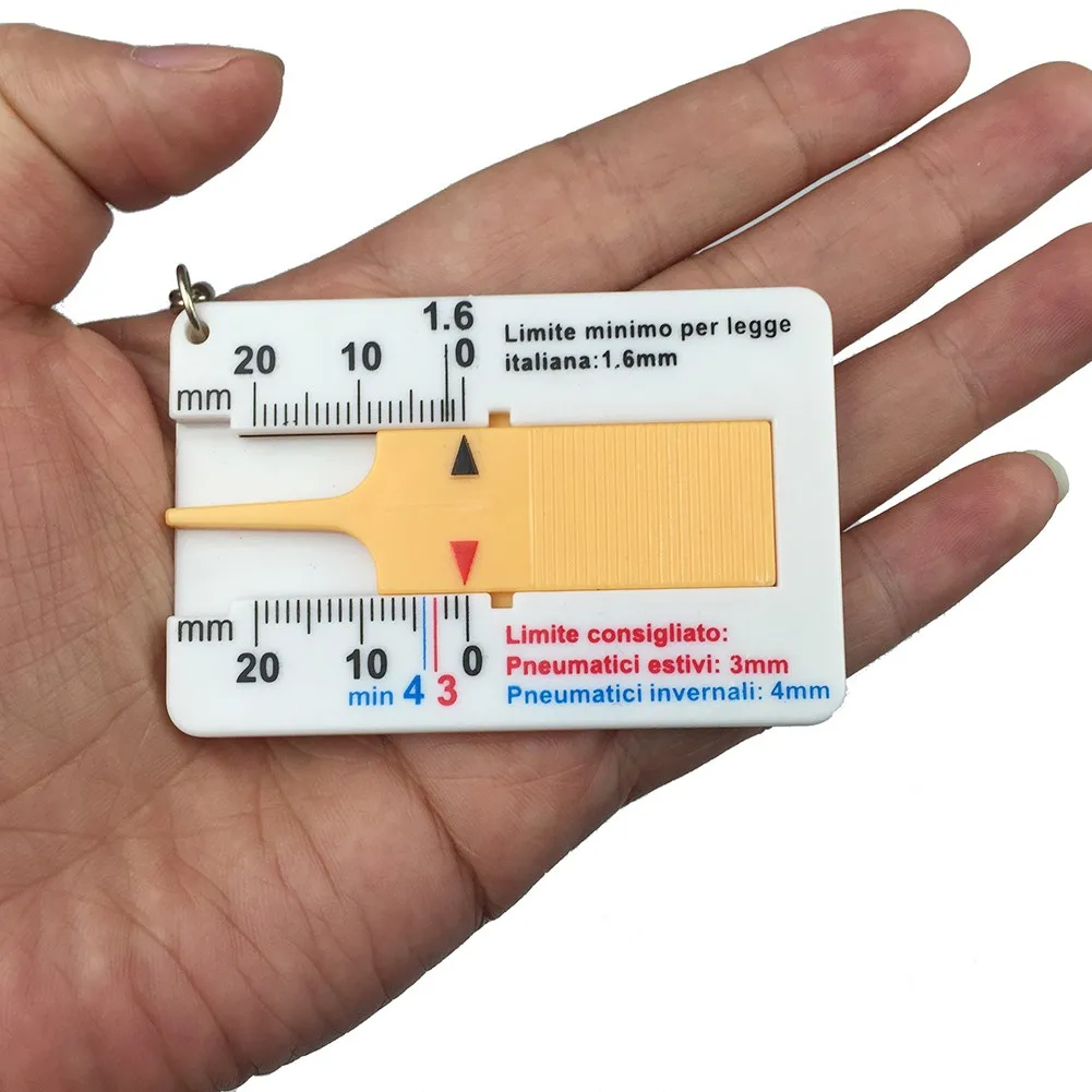 

Толщиномер глубины протектора шины 0-20 мм, аксессуары, инструмент для проверки глубины протектора шины, легкий пластик, совершенно новый