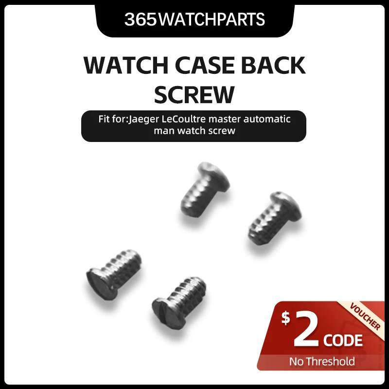 4 Pz/Set Viti Di Copertura Posteriore Dell'Orologio In Acciaio Solido Per Jl Jaeger Lecoultre Master 1548120 39Mm Vite Posteriore Della Cassa Dell'Oro